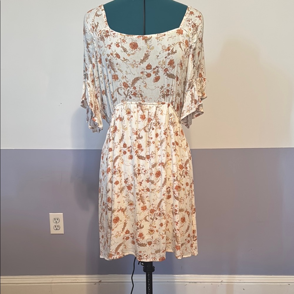 Promesa Floral Flutter Sleeve Midi Sundress